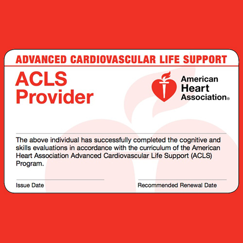 Advanced Cardiovascular Life Support (ACLS) Certification
