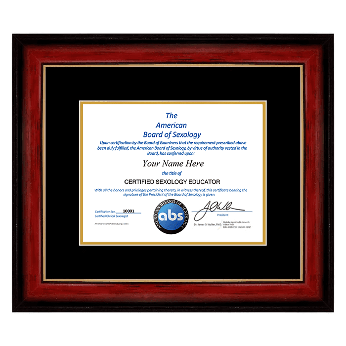 American Board of Sexology Certified Sexology Educator Certification